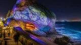 Anglet : la grotte de la Chambre d'Amour illuminée pour faire revivre la légende