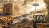 Au moins six feux de végétation suspects près de Thouars, pompiers et agriculteurs mobilisés