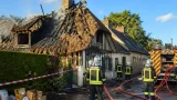 Brionne : une chaumière fortement endommagée après un incendie, enquête en cours