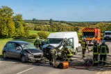 Choc frontal à Résenlieu : deux personnes évacuées vers Argentan
