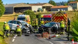 Collision frontale sur la RD728 à Sainte-Gemme : six blessés, la route coupée