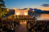 Digne-les-Bains : les Petits Chanteurs d'Asnières enchantent la nuit au plan d'eau