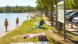 Dijon : canicule et lac Kir, les Dijonnais profitent tôt du plan d'eau pour se rafraîchir
