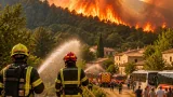 Feu près de Bellegarde-en-Diois : des dizaines d'habitants évacués, le feu progresse dans des résineux