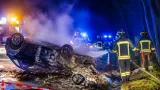 Marigny-Saint-Marcel : un motard de 23 ans meurt dans une collision, la voiture impliquée prend feu