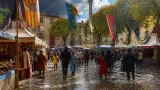 Orage bref mais vigoureux perturbant les Médiévales de Brignoles