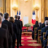 Emmanuel Macron décore six figures du sport français et rend hommage à Charlie Dalin