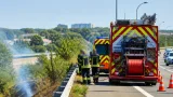 Un départ de feu maîtrisé près du périphérique de Caen à Bretteville‑sur‑Odon