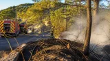 Un feu de végétation brûle trois hectares près de la route de Saint‑Maurice à Aurec‑sur‑Loire