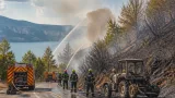 Un feu de végétation maîtrise après avoir parcouru cinq hectares près du lac de Monteynard