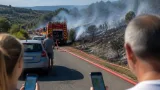 Un feu parti de Beaumont-lès-Valence localisé puis éteint à Montmeyran