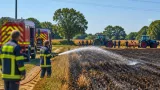 Un hectare brûlé à Montaillé : agriculteurs et pompiers maîtrisent rapidement le feu
