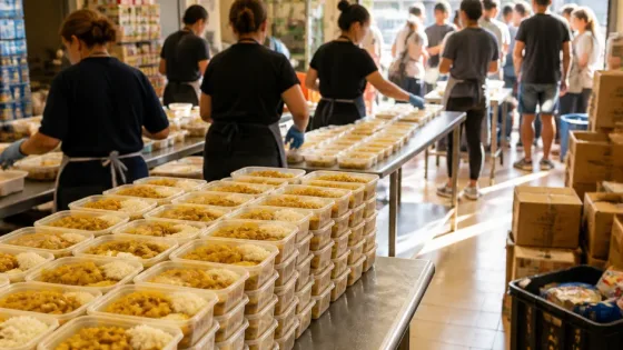 À Saint-Joseph, une association sert des centaines de repas chauds pour soulager les plus démunis