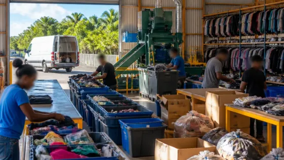 Aux Abymes, la recyclerie solidaire crée emplois et boucles locales pour les vêtements