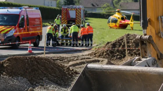 Chalon-sur-Saône : un ouvrier héliporté après un accident sur un chantier à Varennes-Saint-Sauveur