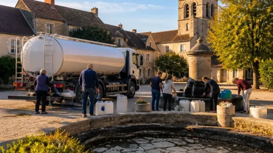 Deux villages de la Côte-d’Or ravitaillés par citerne face à une source tarie