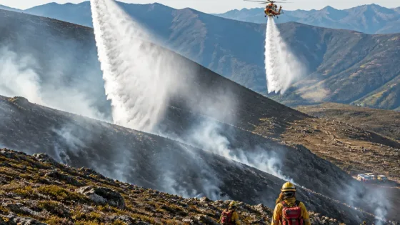 Feu en altitude à Bordes-Uchentein : 1,5 hectare brûlé, deux hélicoptères engagés