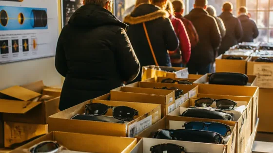 Guéret : le dernier stock de lunettes pour l’éclipse distribué à la FOL 23