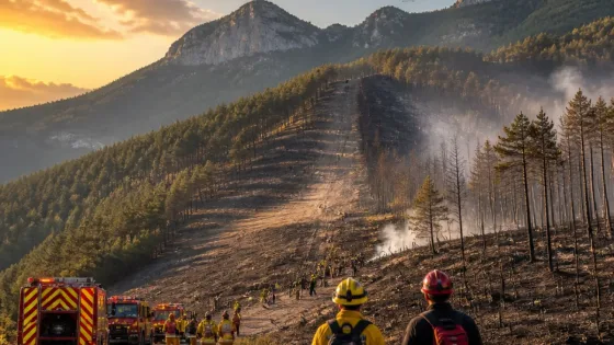 Incendie du Justin près de Die : près de 4 000 hectares touchés, le front principal jugé « fixé »