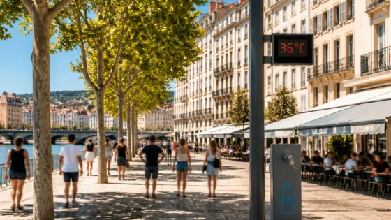 Lyon : canicule annoncée ce dimanche, jusqu'à 36–38°C en journée
