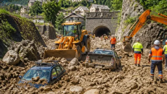 Orage violent dans le Queyras : coulées bloquent les accès à Château‑Queyras et Ceillac
