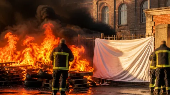 Roubaix : mobilisation et tensions après la réunion entre pompiers et le ministère