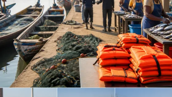Saint-Louis : la ministre en visite pour moderniser la pêche artisanale et remettre des gilets