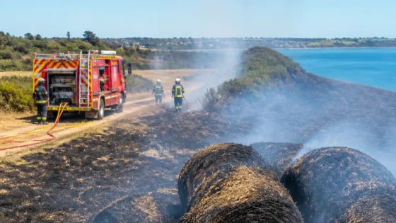 Sept incendies de végétation mobilisent les pompiers dans les Côtes-d'Armor