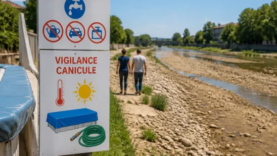 Tarn-et-Garonne : vigilance rouge canicule et restrictions sévères face à la sécheresse