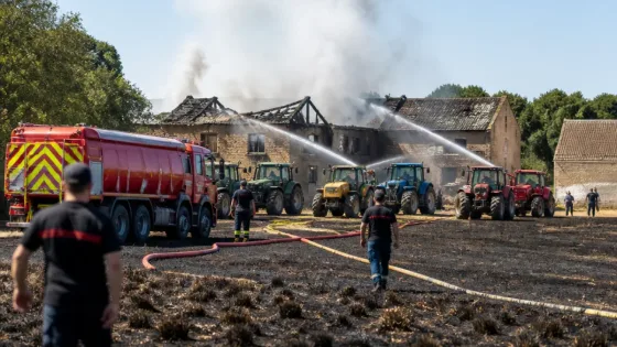 Un feu de 75 ha maîtrisé à Charny‑Orée‑de‑Puisaye : hommage aux pompiers et agriculteurs