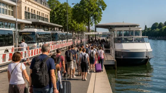 Vincennes : coupure du RER A jusqu’au 23 août, les bateaux‑bus séduisent les voyageurs