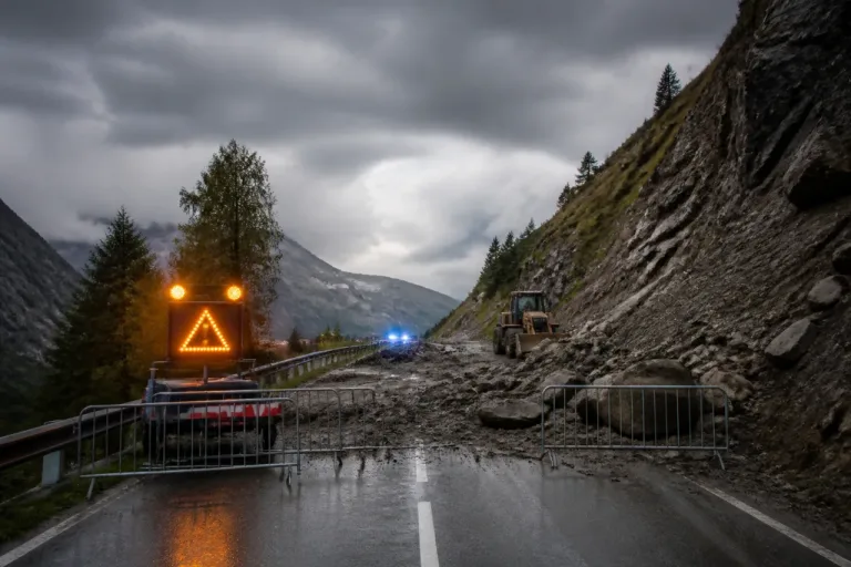 Coulées de boue: la RD1091 coupée au Lautaret, circulation interrompue depuis Serre Chevalier