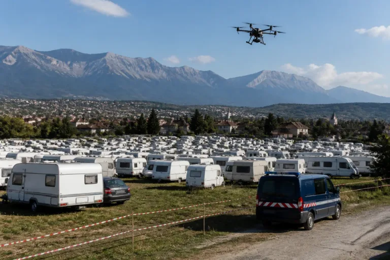 La Bâtie-Neuve : près de 200 caravanes installées, la préfecture autorise un survol par drone