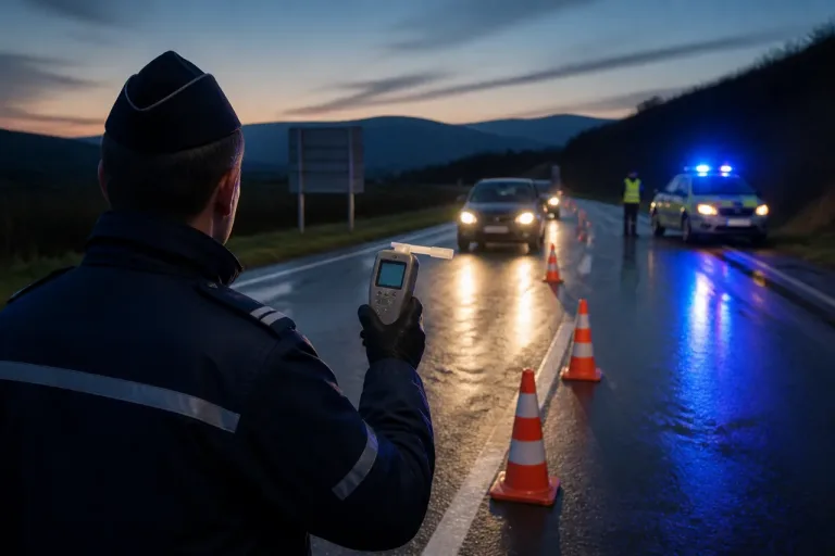 Cantal: série de contrôles routiers, jusqu’à 2,48 g/l d’alcool relevés