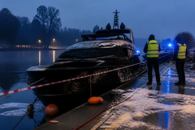 Yacht de luxe brûlé à Marsan : enquête ouverte après un incendie nocturne