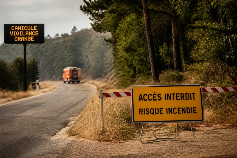 Loire: fin de la vigilance rouge, l’alerte canicule passe en orange et les mesures incendie perdurent