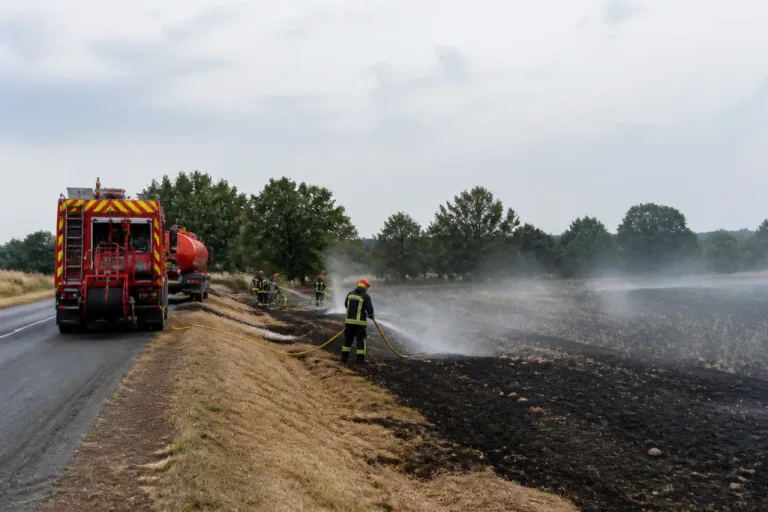 Lot-et-Garonne : trois hectares de chaumes brûlés près de la RD6, aucun blessé