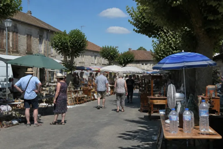 Dugny-sur-Meuse : une foire aux puces éprouvée par la canicule