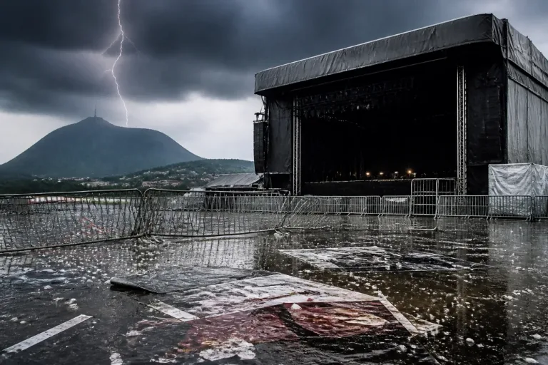 Orages violents et grêle: dernier jour d’Europavox annulé à Clermont-Ferrand