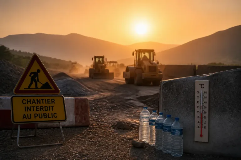 Canicule: chantiers autorisés dès 6 h en Pyrénées-Orientales lors des alertes