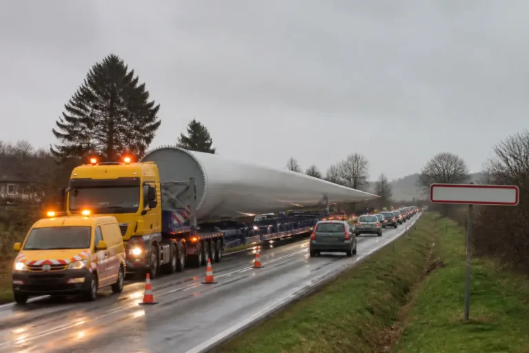 RN 19 à Charmoille : convoi exceptionnel bloqué, gros ralentissements puis retour à la normale