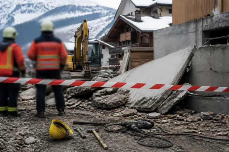 Courchevel : un ouvrier meurt écrasé par un mur en béton sur un chantier