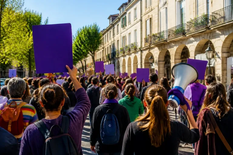À Agen, forte marche contre les violences faites aux femmes et aux enfants