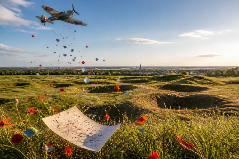 À Albert, des poèmes semés dans le ciel pour le 110e anniversaire de la bataille de la Somme