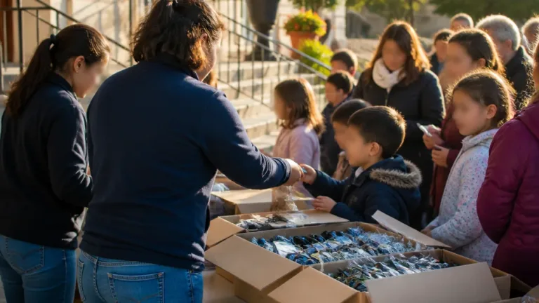 À Allonnes (72), 200 paires de lunettes distribuées avant l’éclipse solaire