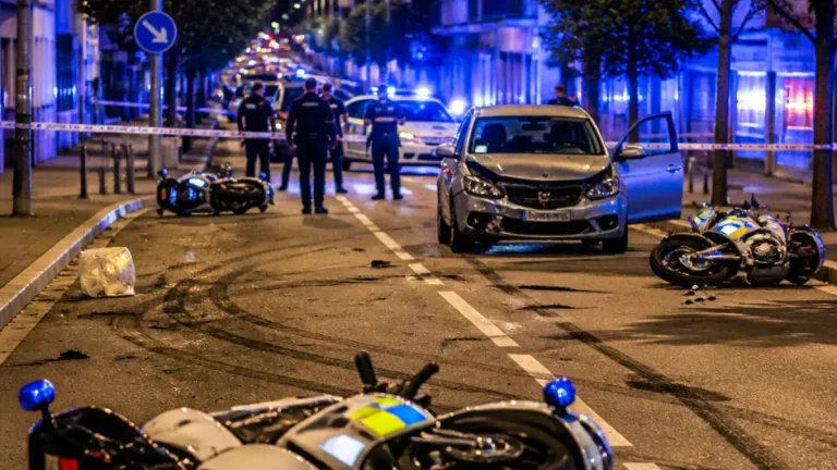 À Annemasse, un automobiliste interpellé après avoir percuté quatre motards de police