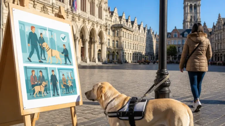À Arras, la ville rappelle les règles pour mieux intégrer les chiens guides