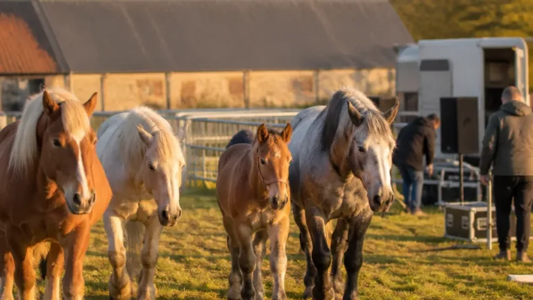 À Arras, les chevaux du spectacle Vauban se préparent aux bruits et explosions