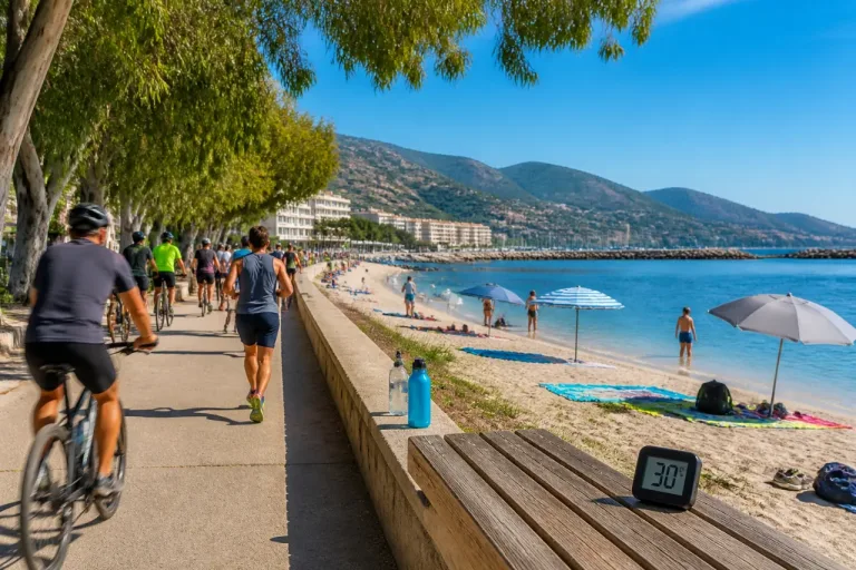À Bastia, sportifs et promeneurs réorganisent leurs routines face à la canicule