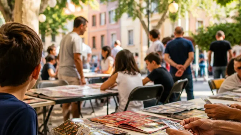 À Bastia, une bourse de vignettes Panini réunit jeunes et anciens autour d'un rituel retrouvé